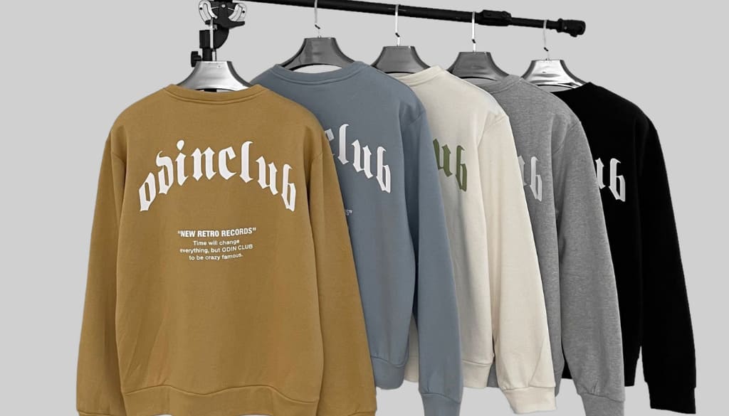 Các loại áo Sweater phù hợp để in