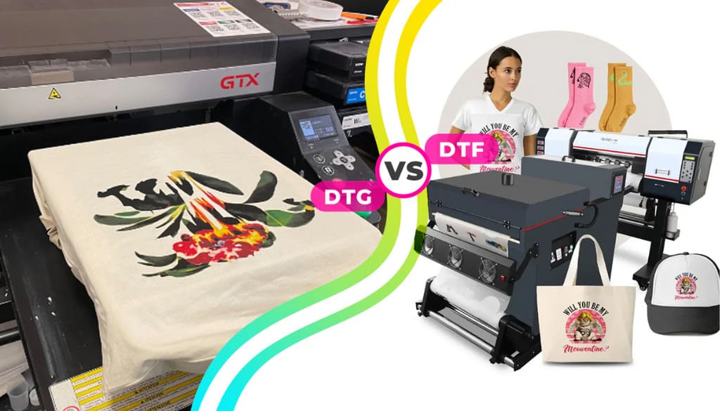Nên chọn in DTF hay DTG?