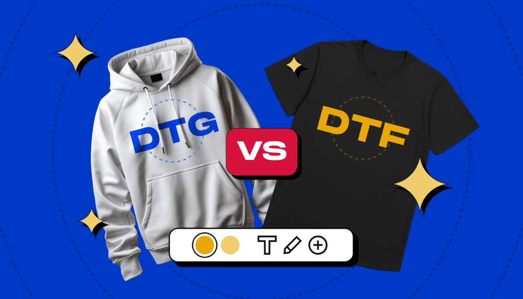 So sánh in DTF và DTG theo từng tiêu chí