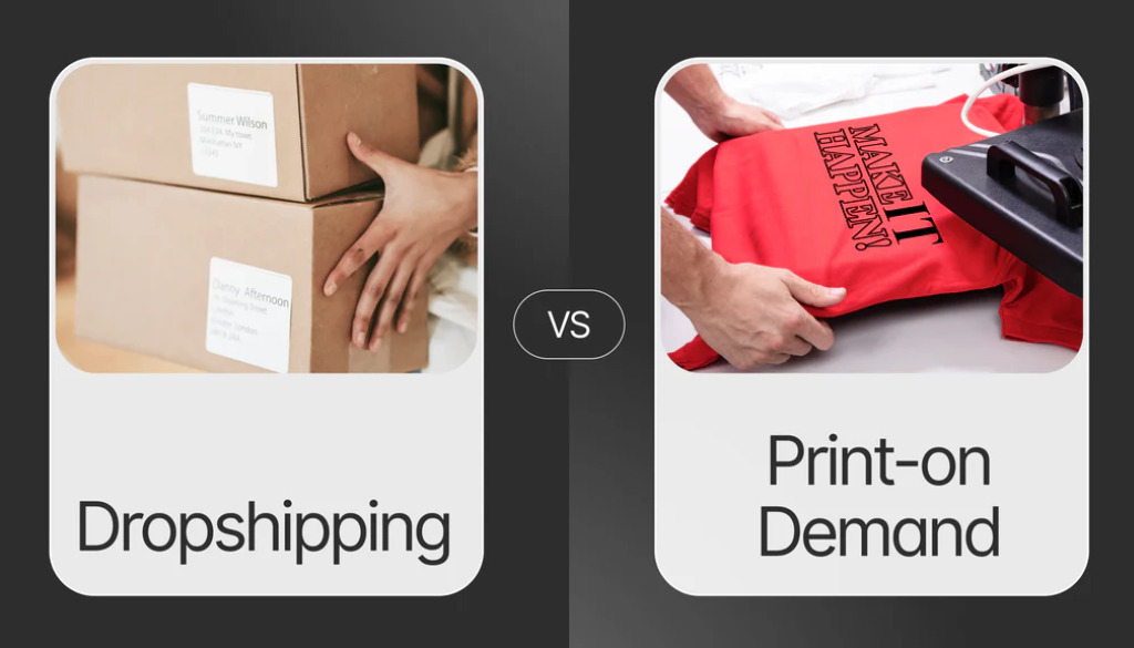 So sánh chi tiết giữa In theo yêu cầu và Dropshipping
