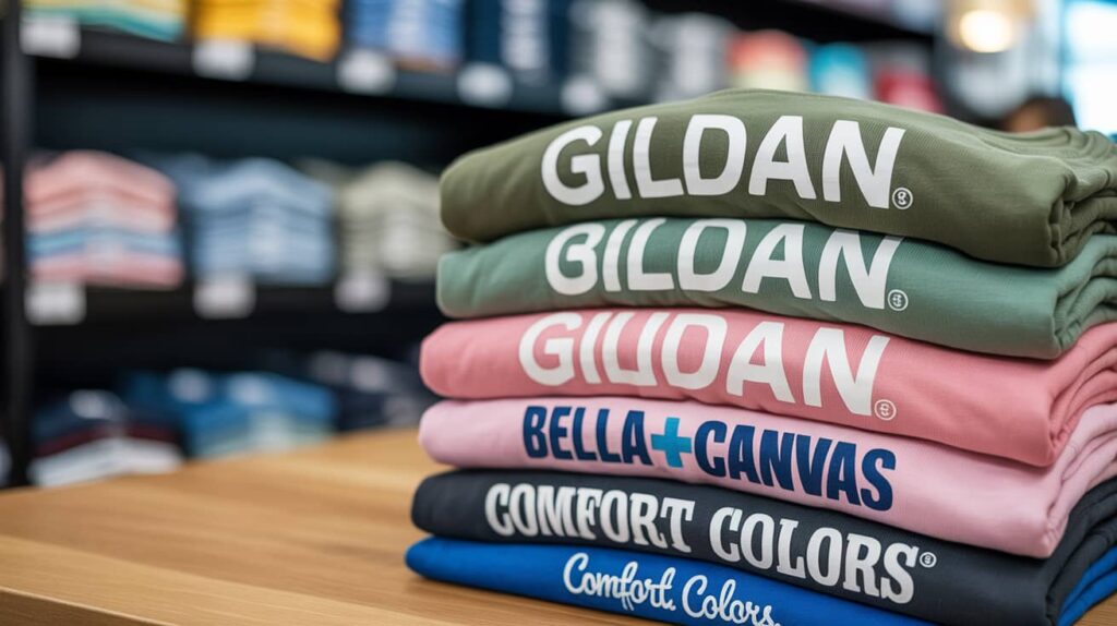 Gildan, Bella+Canvas, Comfort Colors